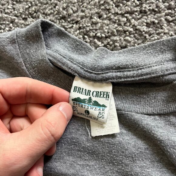 Vintage 90s USF South Florida University Shirt Athletic Grey Single Stitch Sz L - Picture 3 of 8